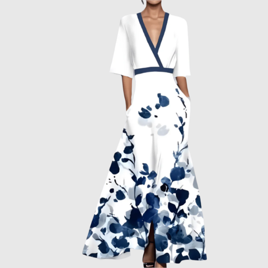 ADELINE | FLORAL A-LINE DRESS