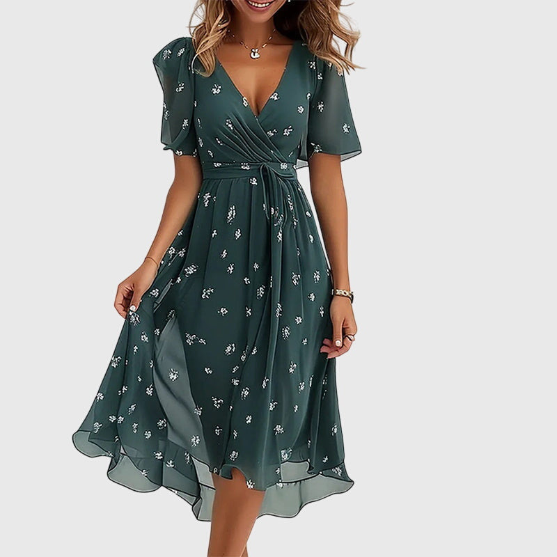 CATALINA | BREEZY WRAP MIDI DRESS