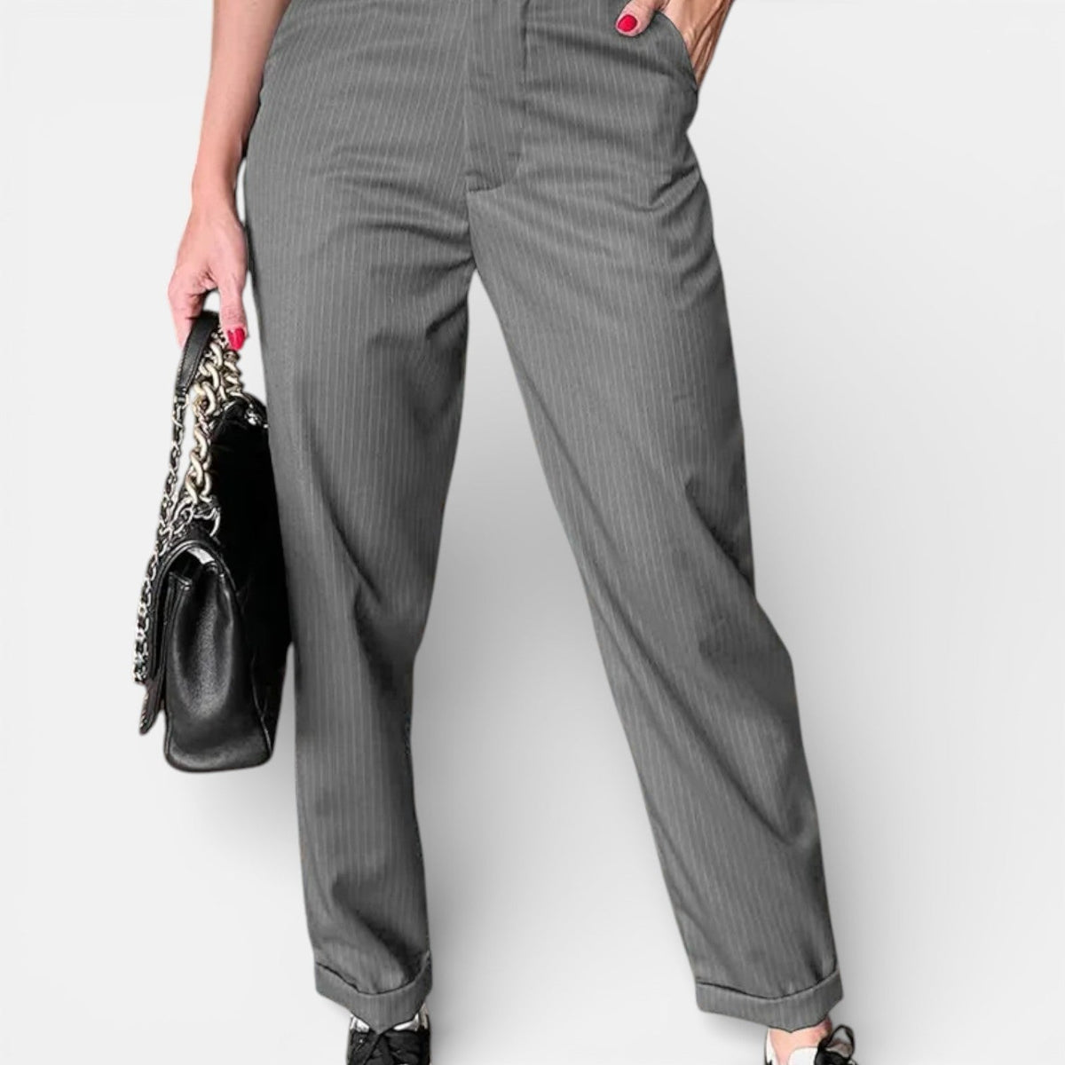 MATHILDA | ELEGANT, FIGURE-FLATTERING PANTS WITH STRIPES