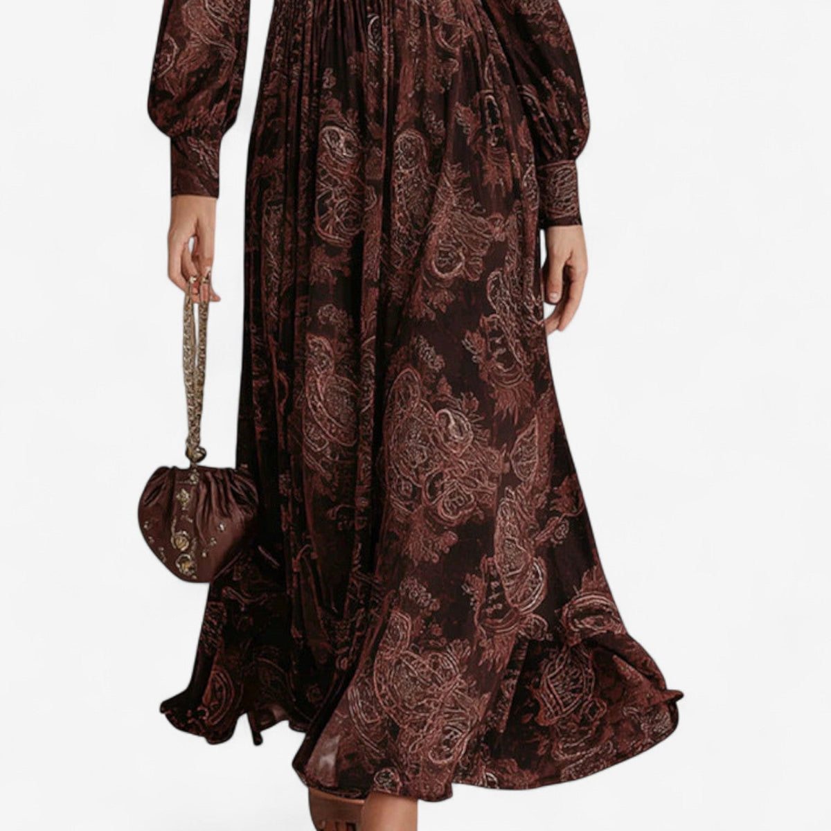 SABINE | DEEP V MAXI DRESS