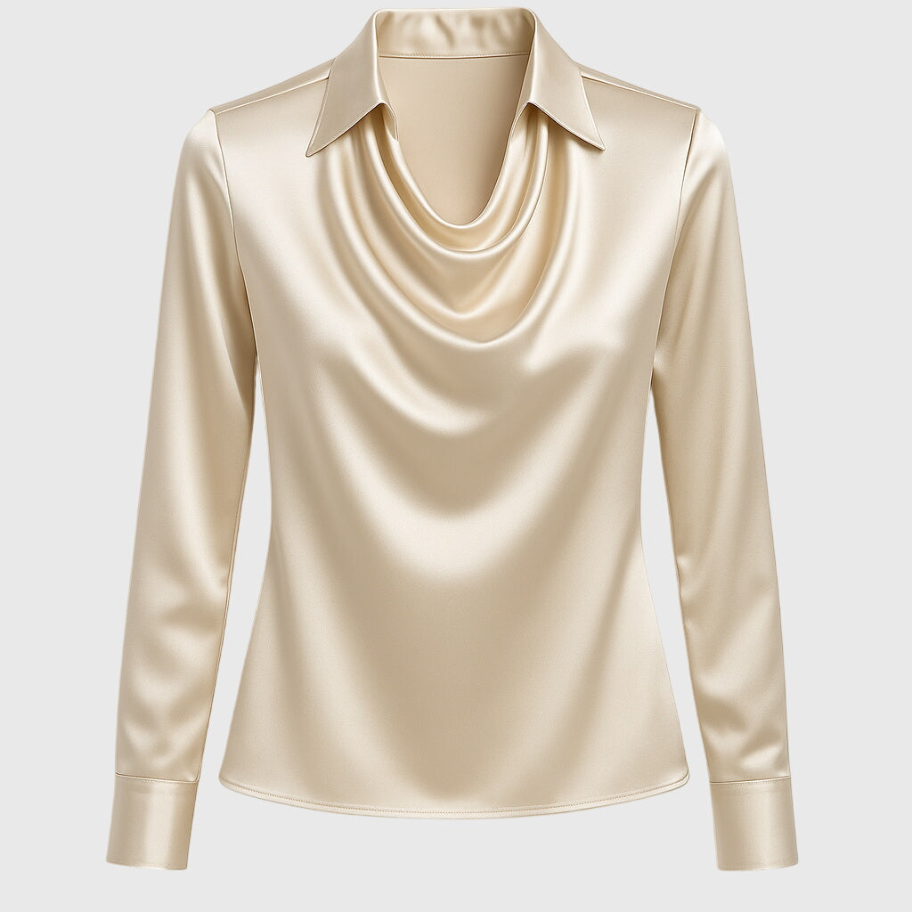 BROOKLYN | PLEATED NECK BLOUSE