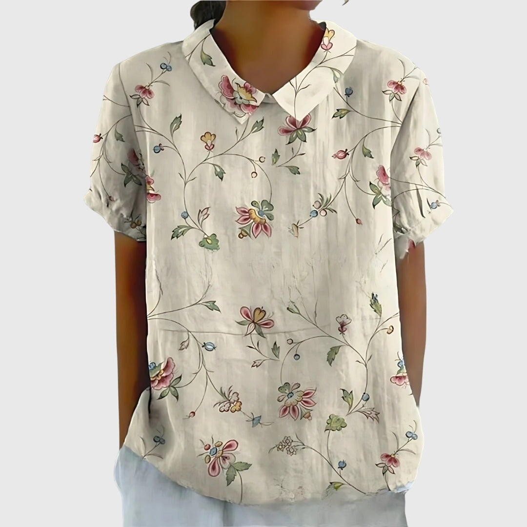 JENNA | LIGHTWEIGHT FLORAL BLOUSE