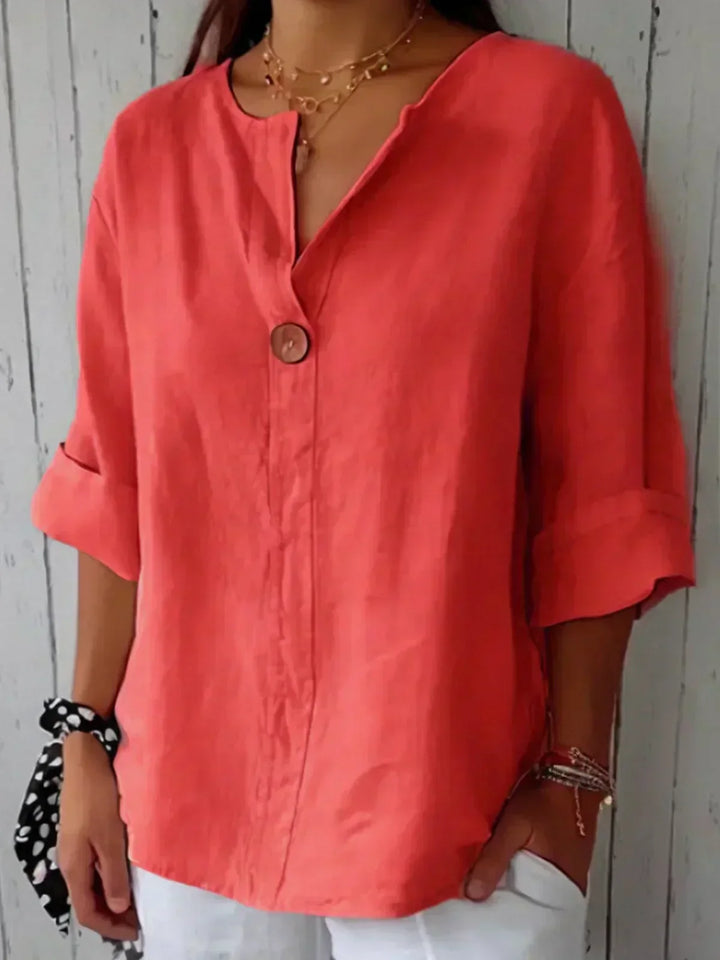 Katherine | Casual V-Neck Blouse