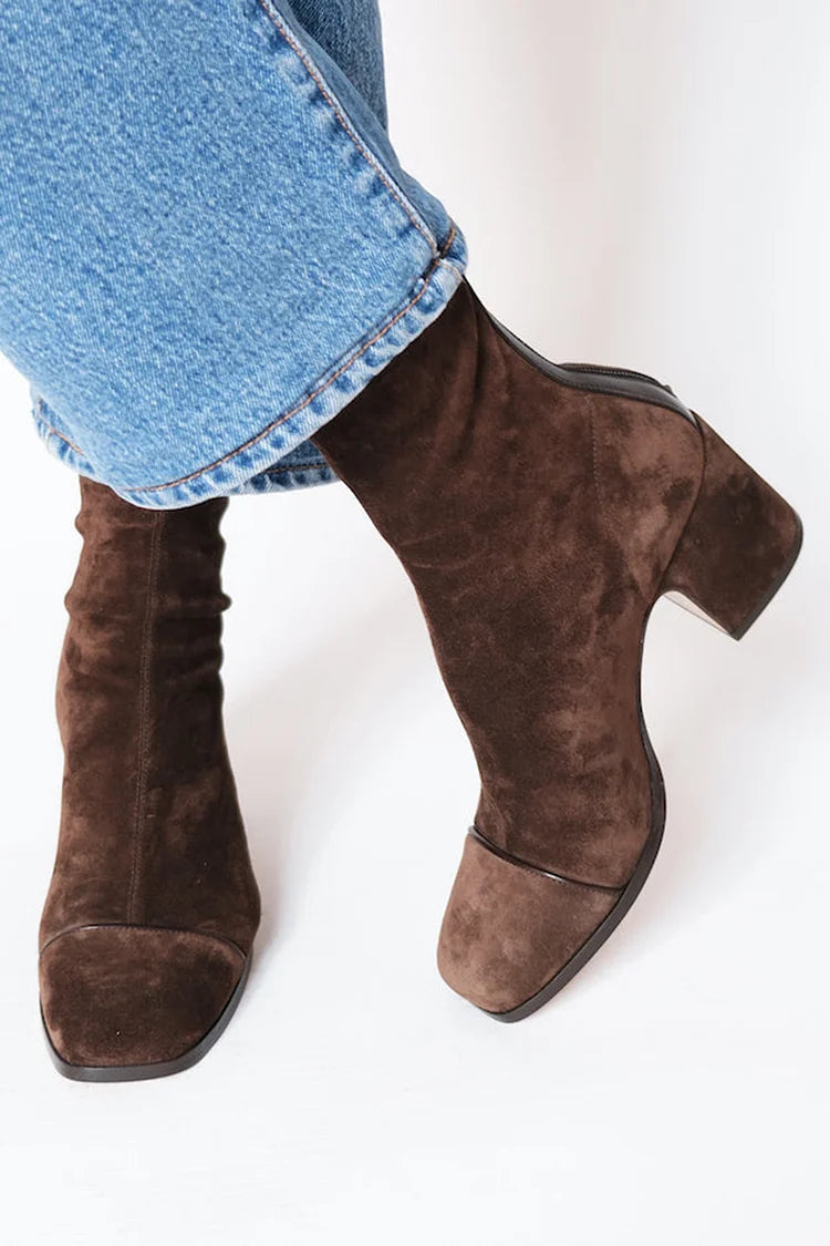 Zoey | Square toe heeled boots
