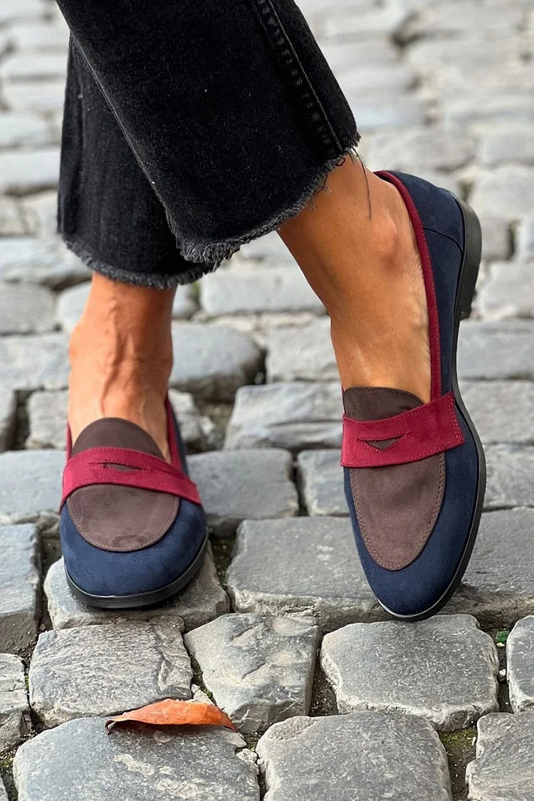 CAMILA | COLOR-BLOCK LOAFERS