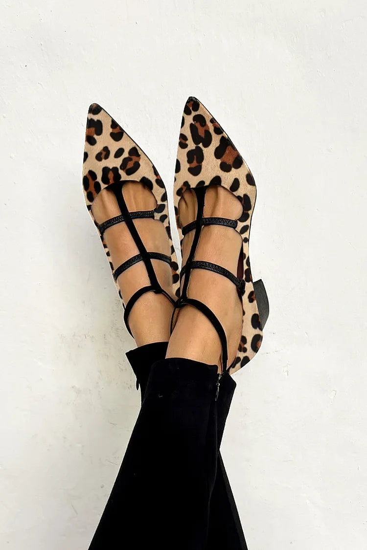 Arden | Leopard Strap Heels