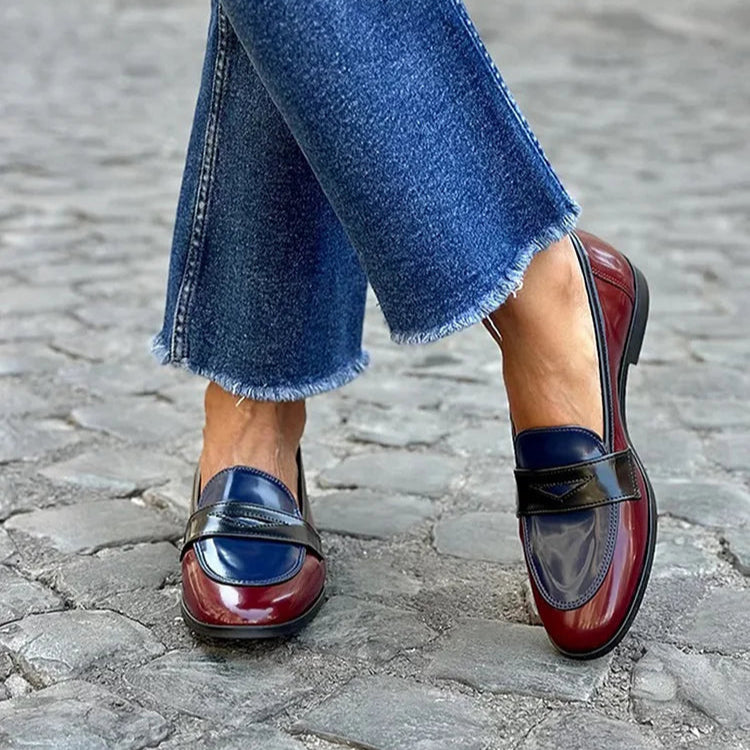 RILEY | SHINY TRICOLORE LOAFER