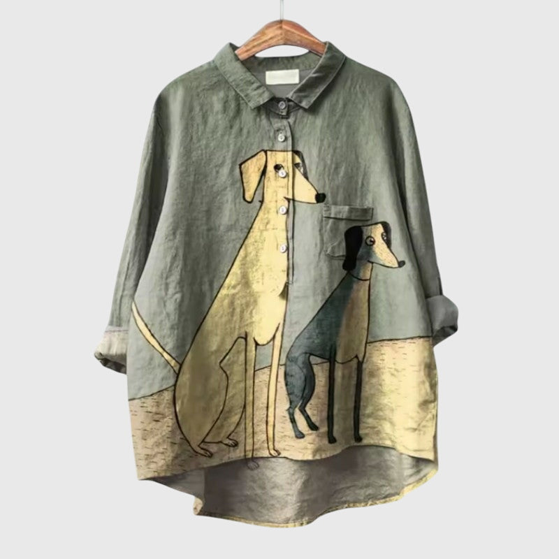Olivia | Blouse - Dog