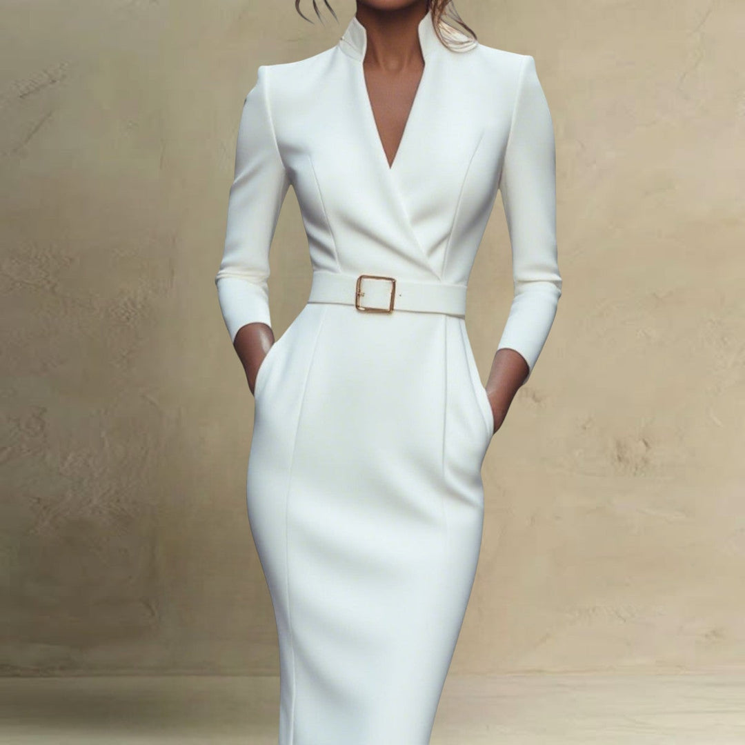 Miriam | Elegant Belted Dress
