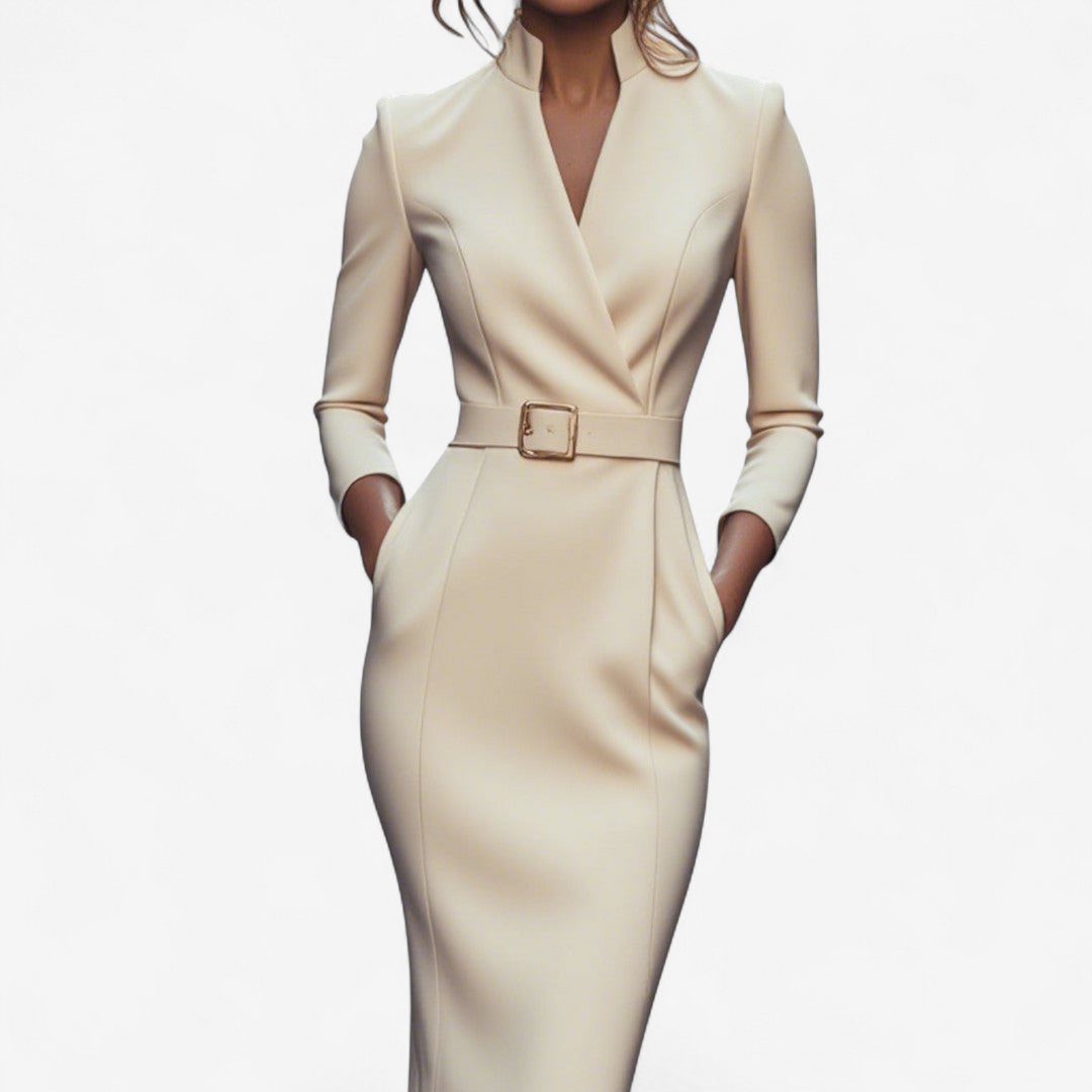 Miriam | Elegant Belted Dress