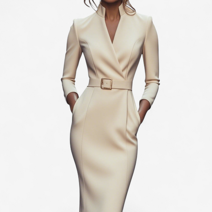 Miriam | Elegant Belted Dress
