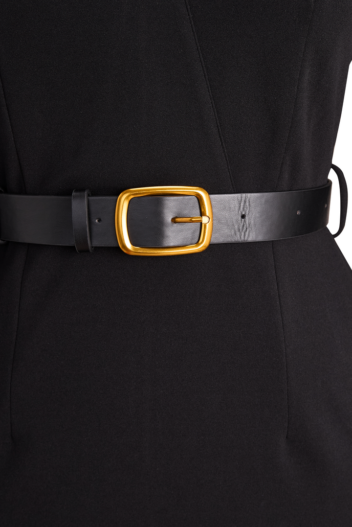 CLARA | BELTED PENCIL MIDI DRESS
