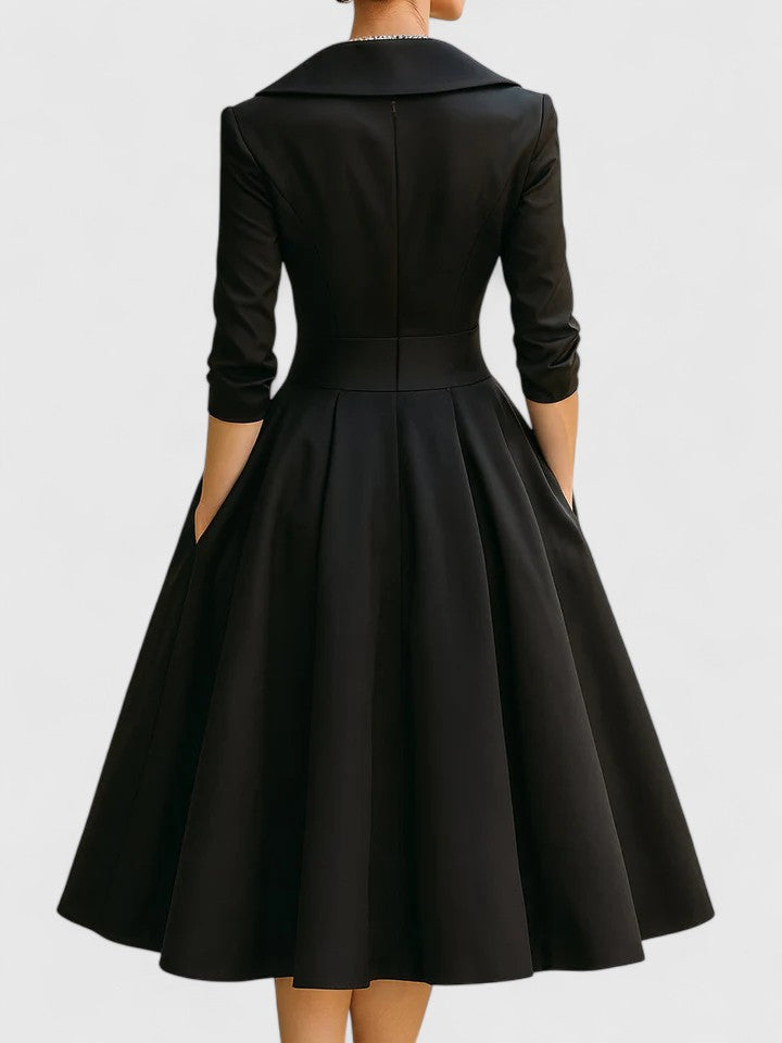 SARAH | SATIN MIDI DRESS