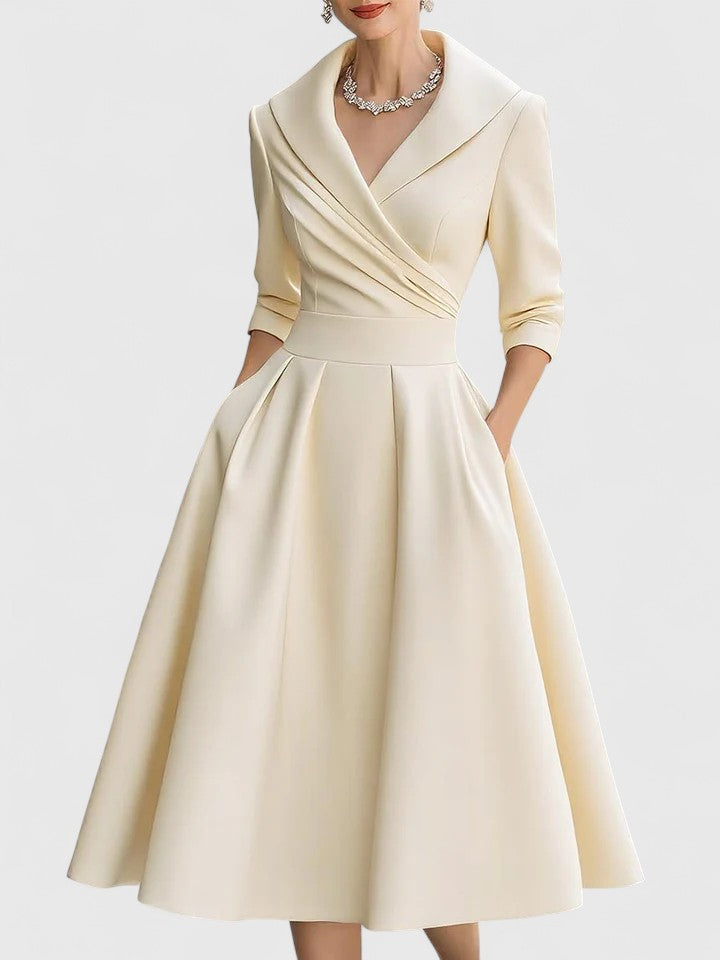 SARAH | SATIN MIDI DRESS