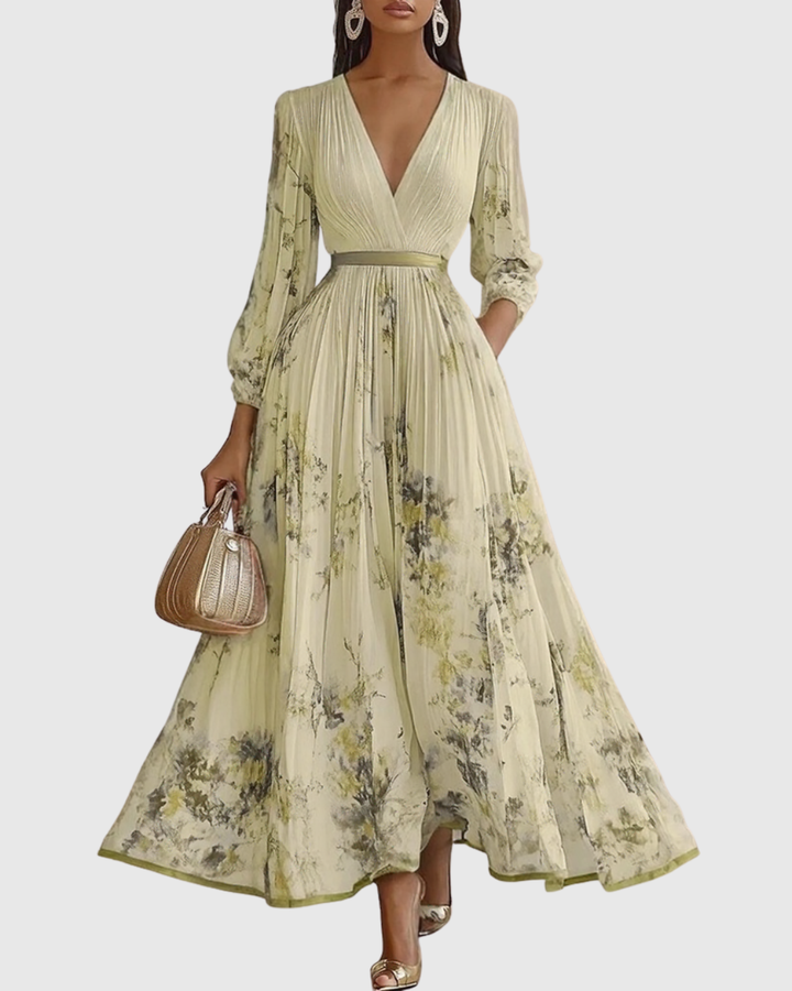 SUSANNA | PLEATED MAXI DRESS