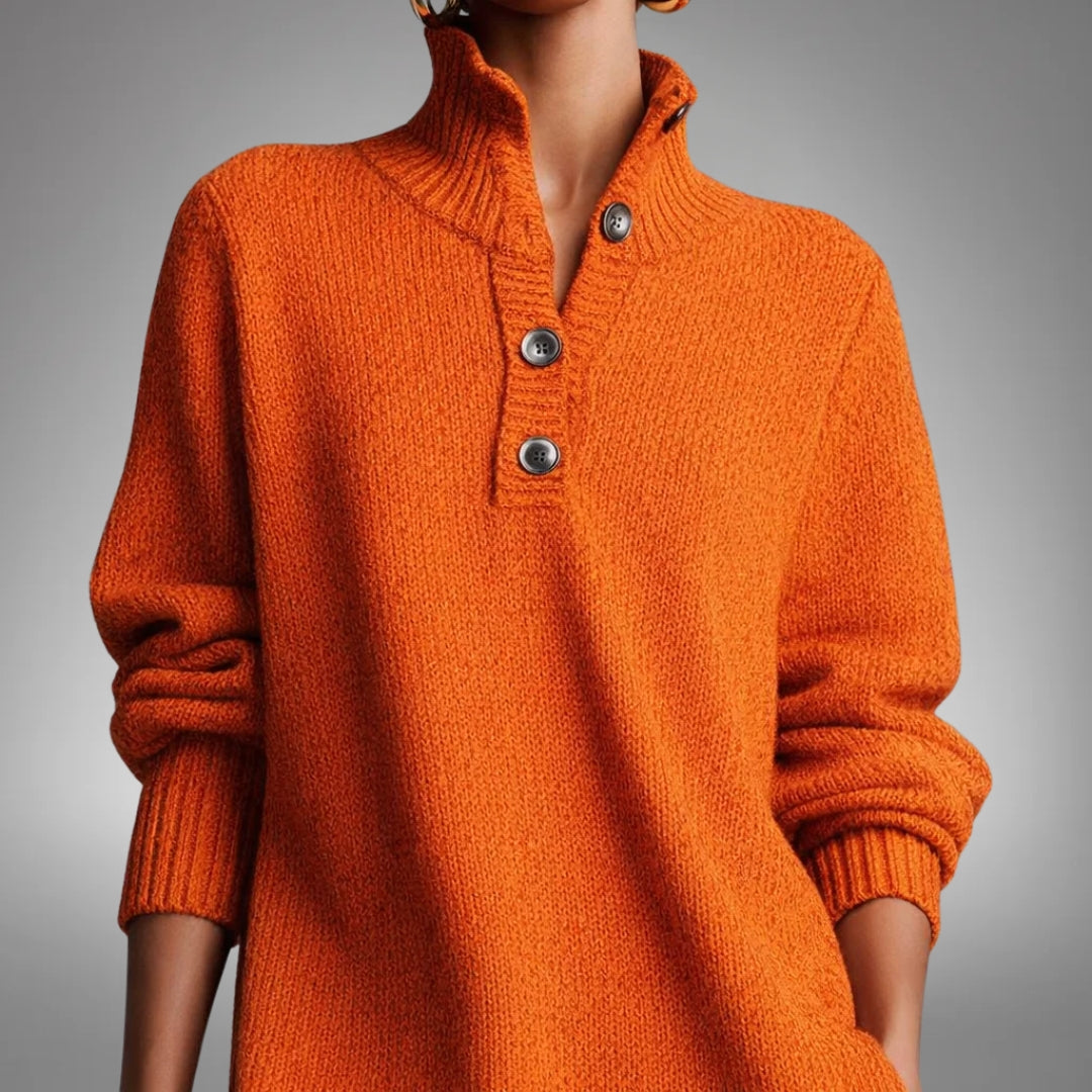Marion | Soft Knit Button Dress