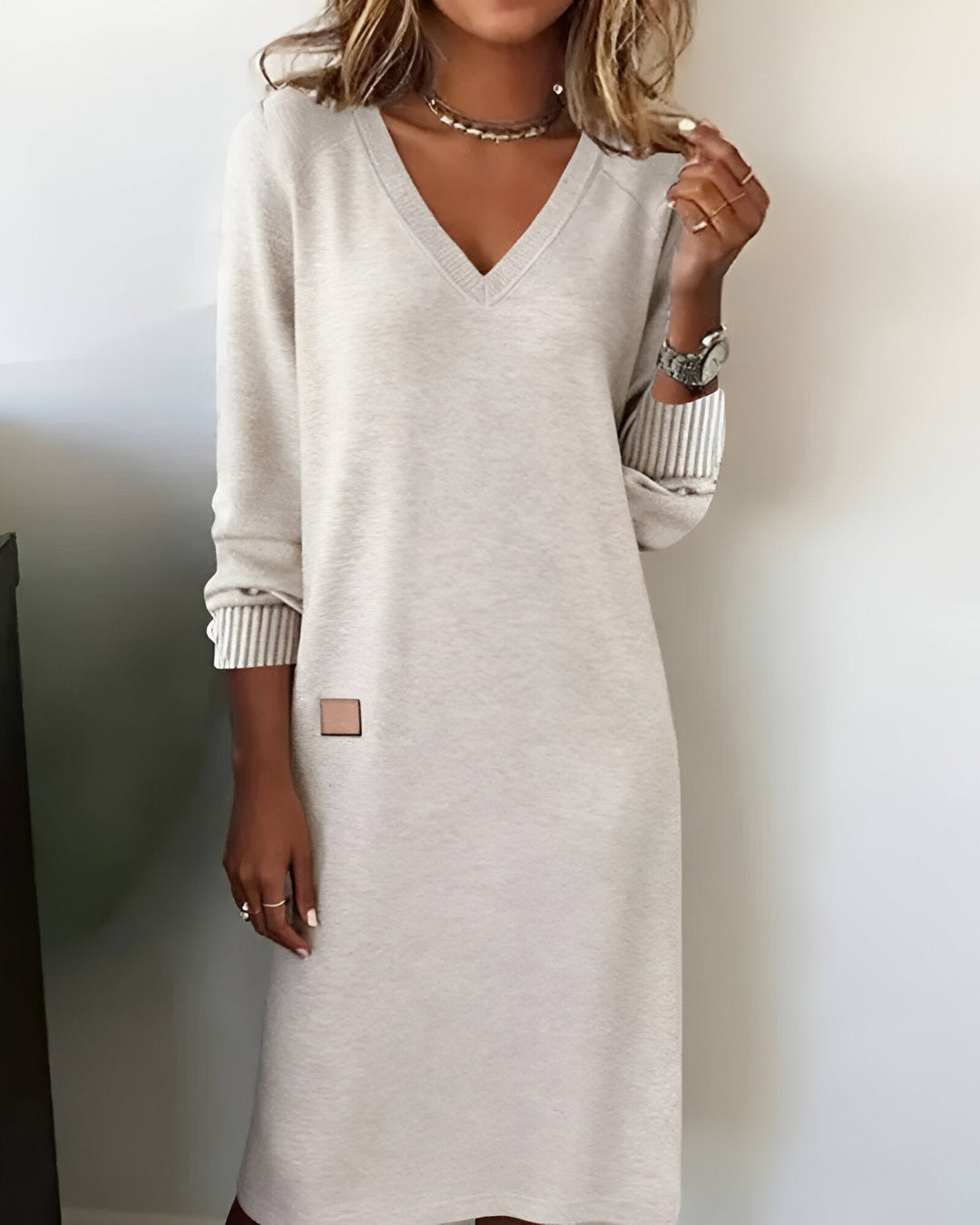 HAYDEN | CASCADING HEM DRESS