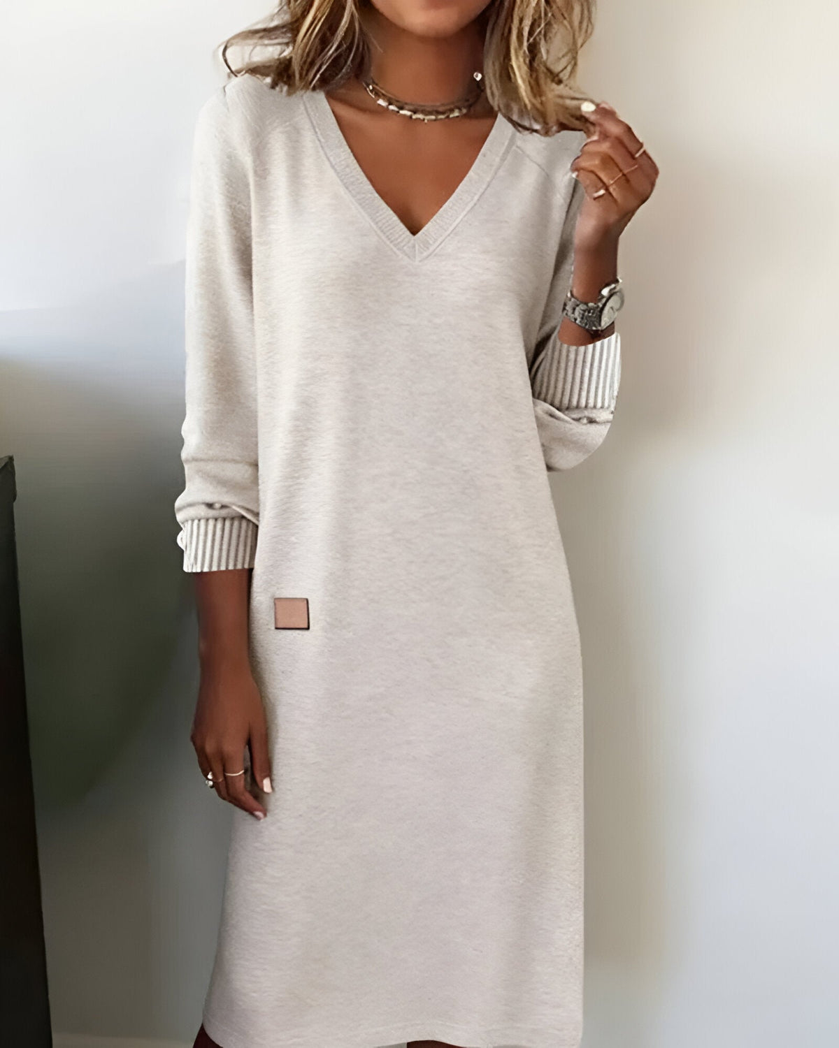 HAYDEN | CASCADING HEM DRESS