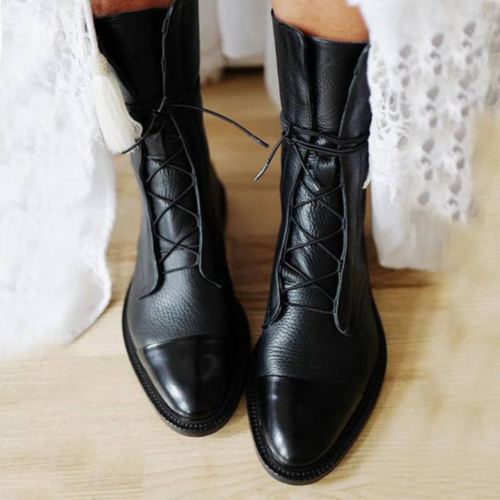 Layla - Elegant Leather Heeled Boots