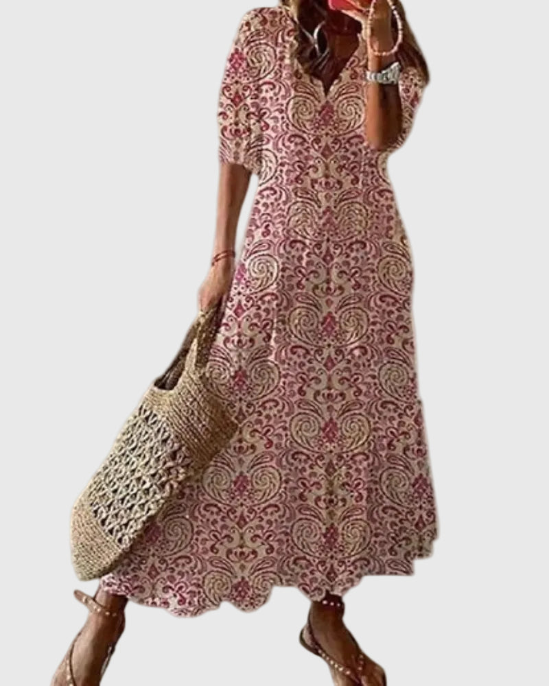 Harper | Boho Vintage Summer Maxi Dress