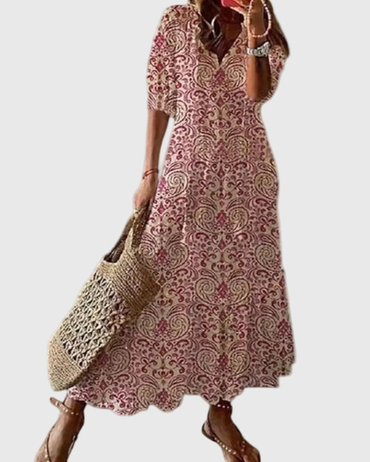 Harper | Boho Vintage Summer Maxi Dress