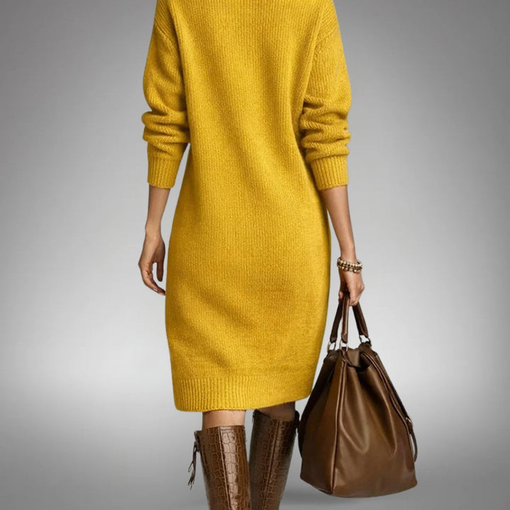 Marion | Soft Knit Button Dress