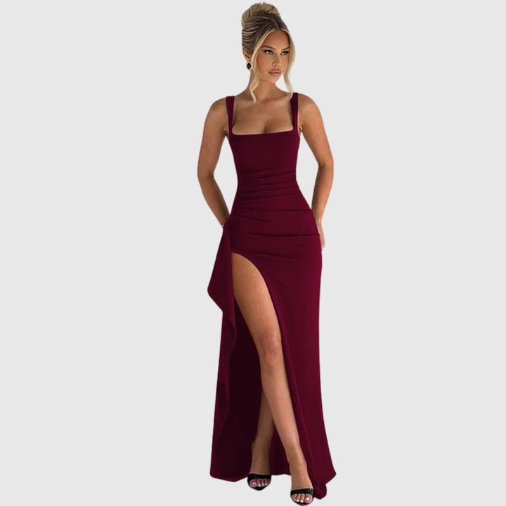 CELL | OPEN BACK SLIP MAXI DRESS