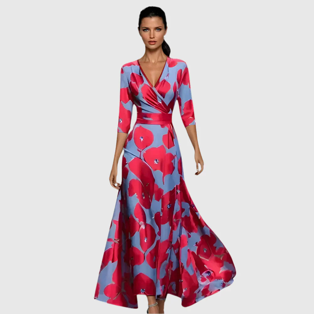 ADELINE | FLORAL A-LINE DRESS