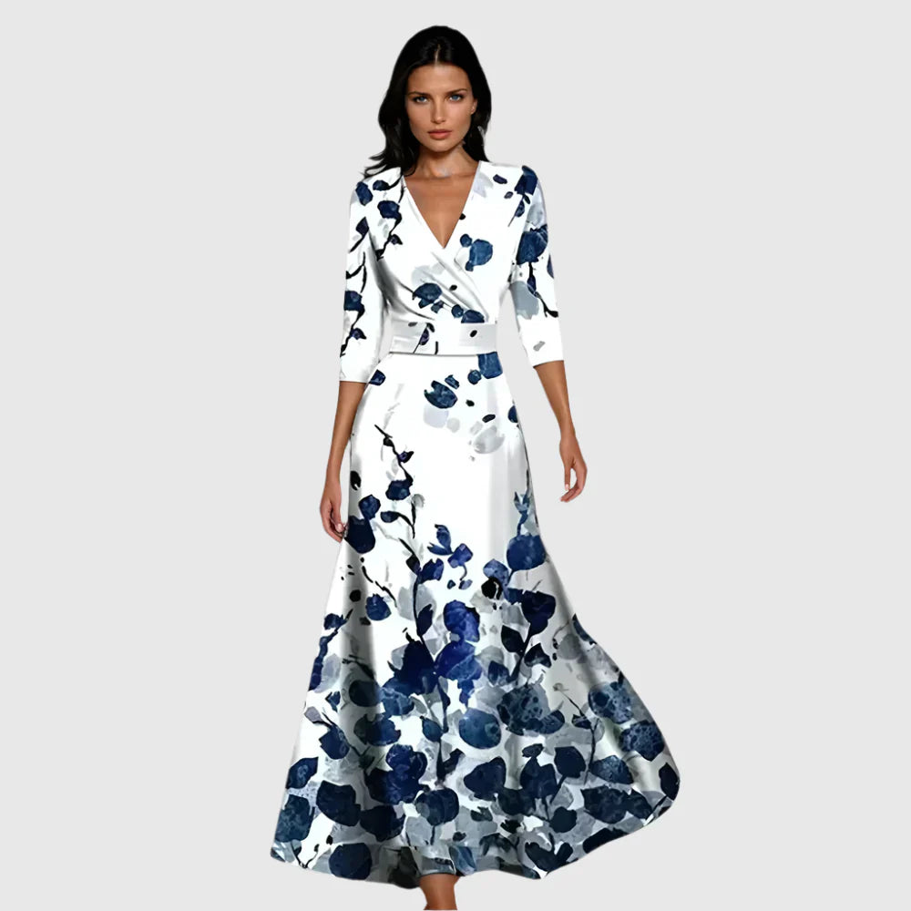ADELINE | FLORAL A-LINE DRESS