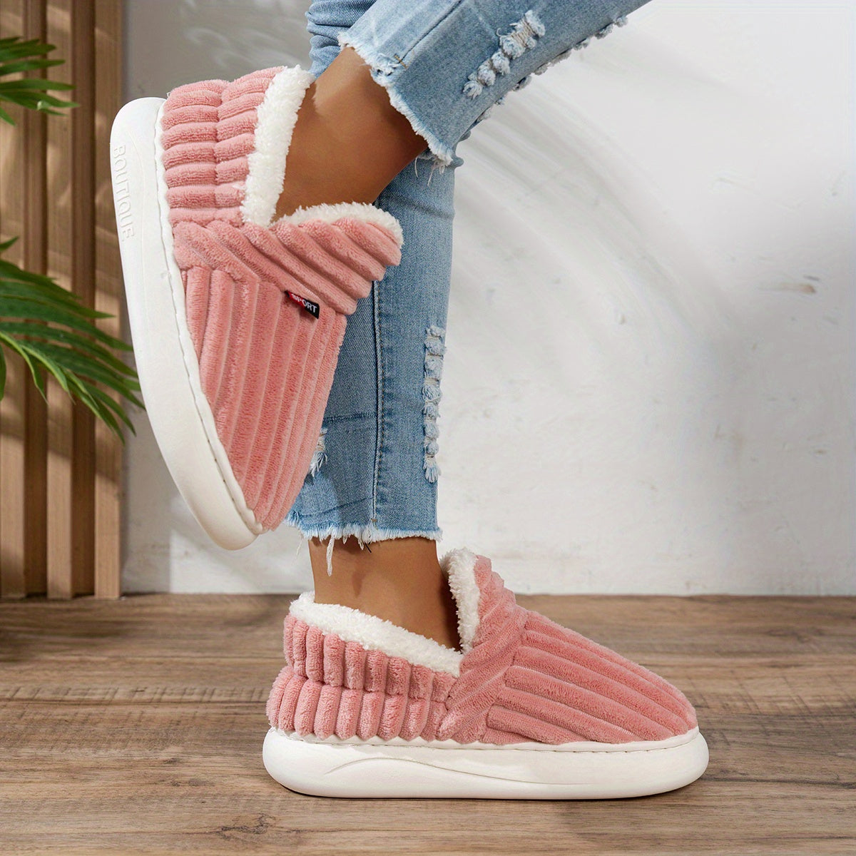 STEPHANIE | COMFORTABLE PLUSH SLIPPERS