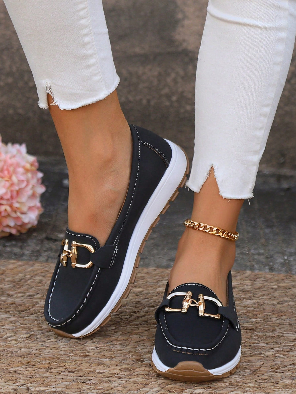 Allison - Flat Buckle Loafers