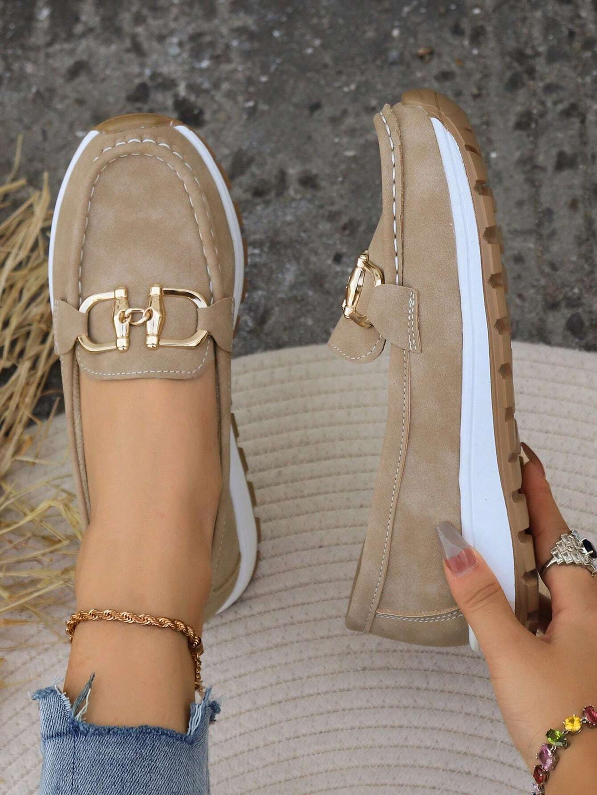 Allison - Flat Buckle Loafers