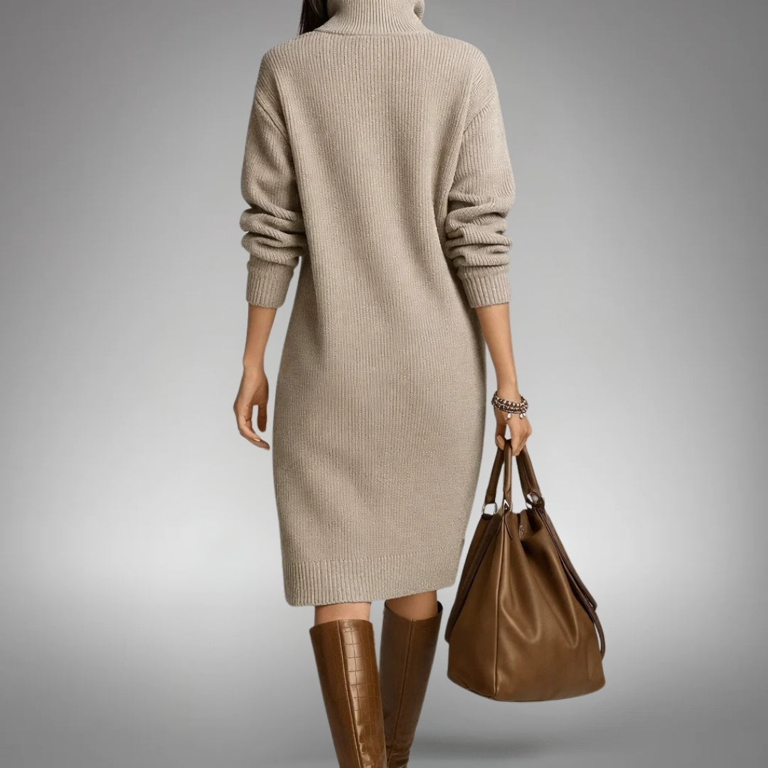 Marion | Soft Knit Button Dress
