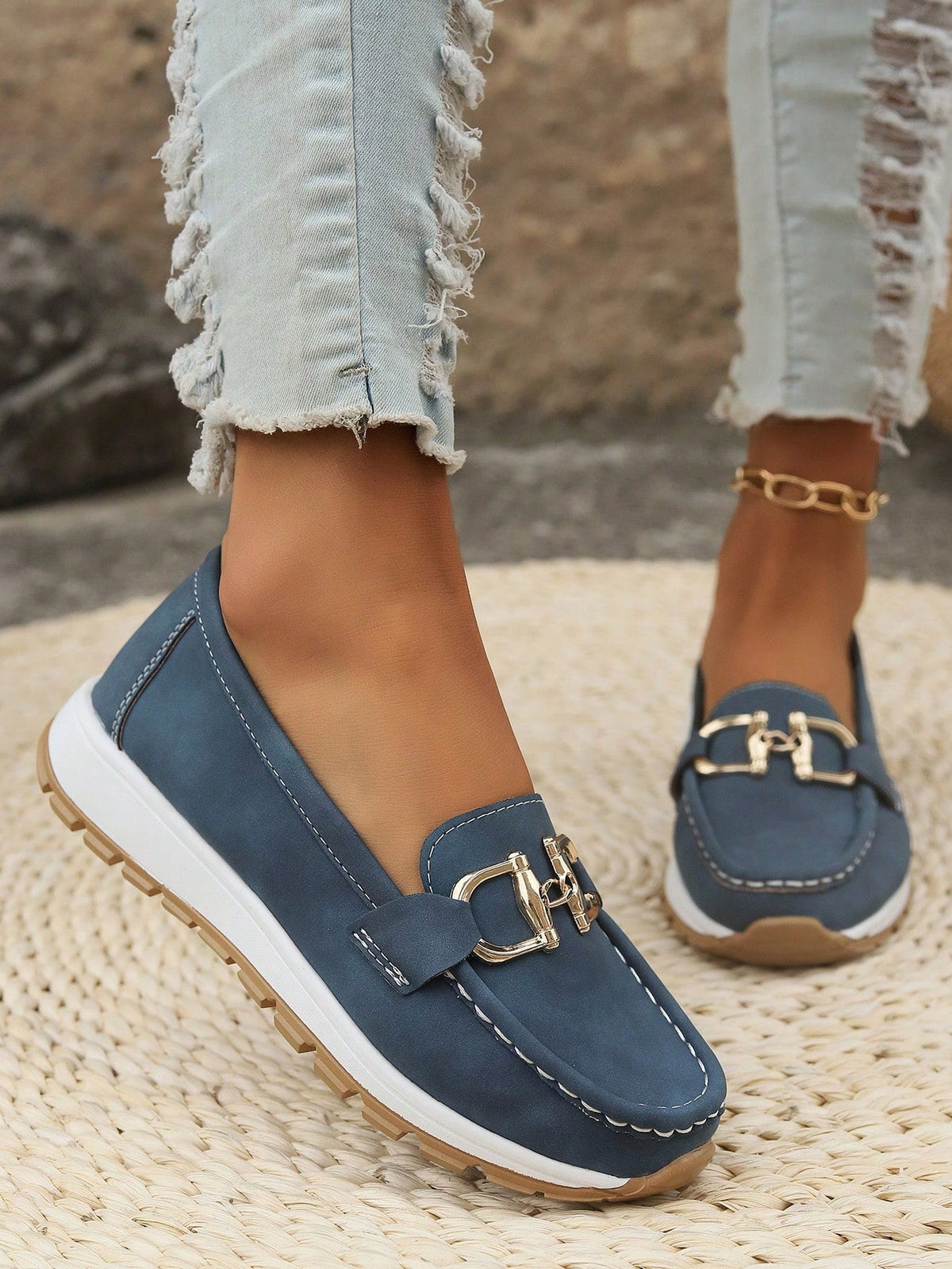 Allison - Flat Buckle Loafers