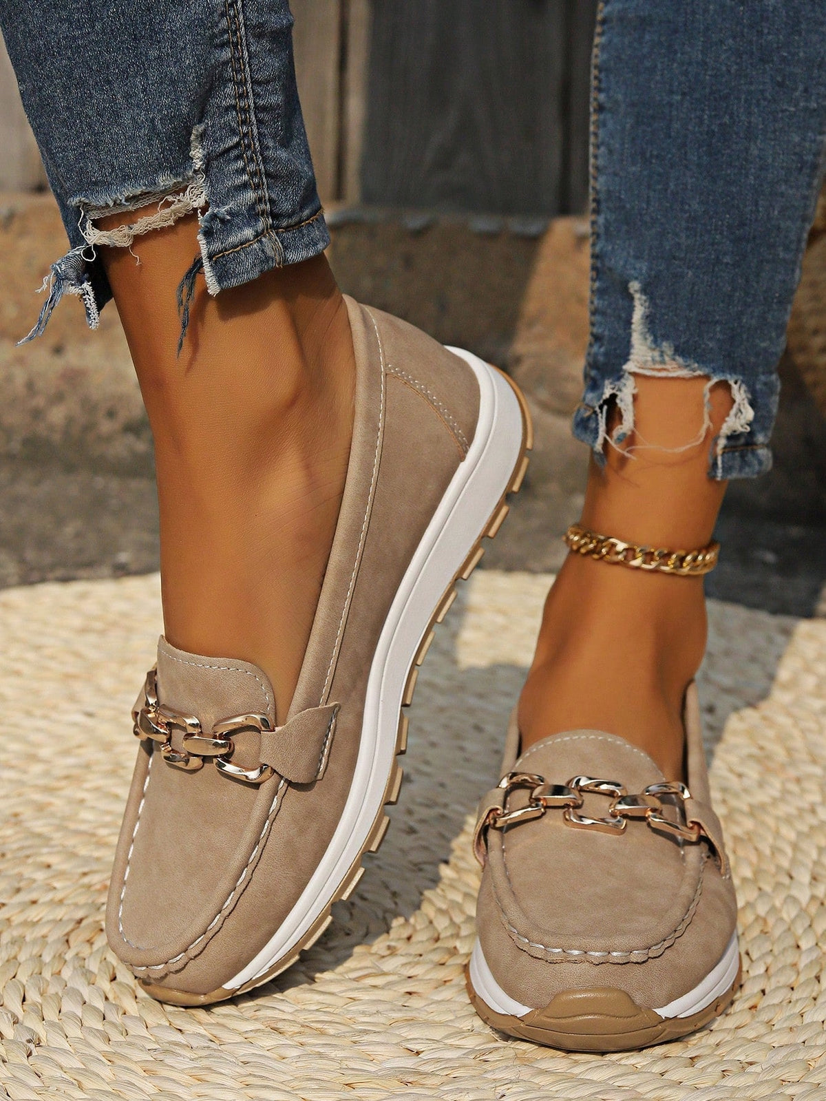 Allison - Flat Buckle Loafers