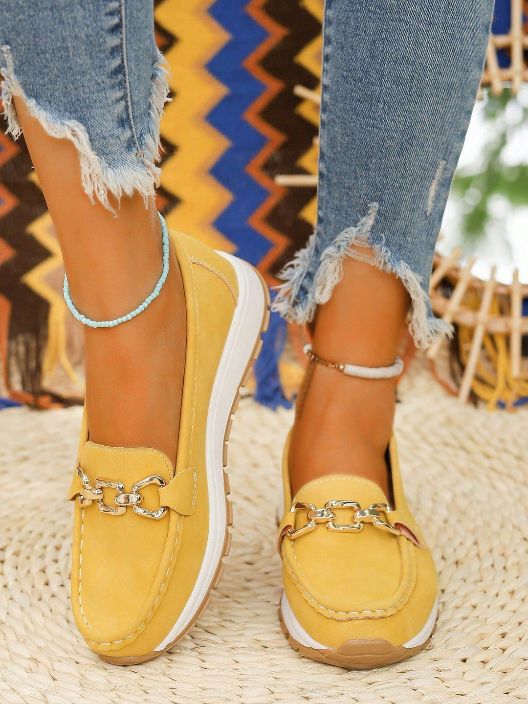 Allison - Flat Buckle Loafers