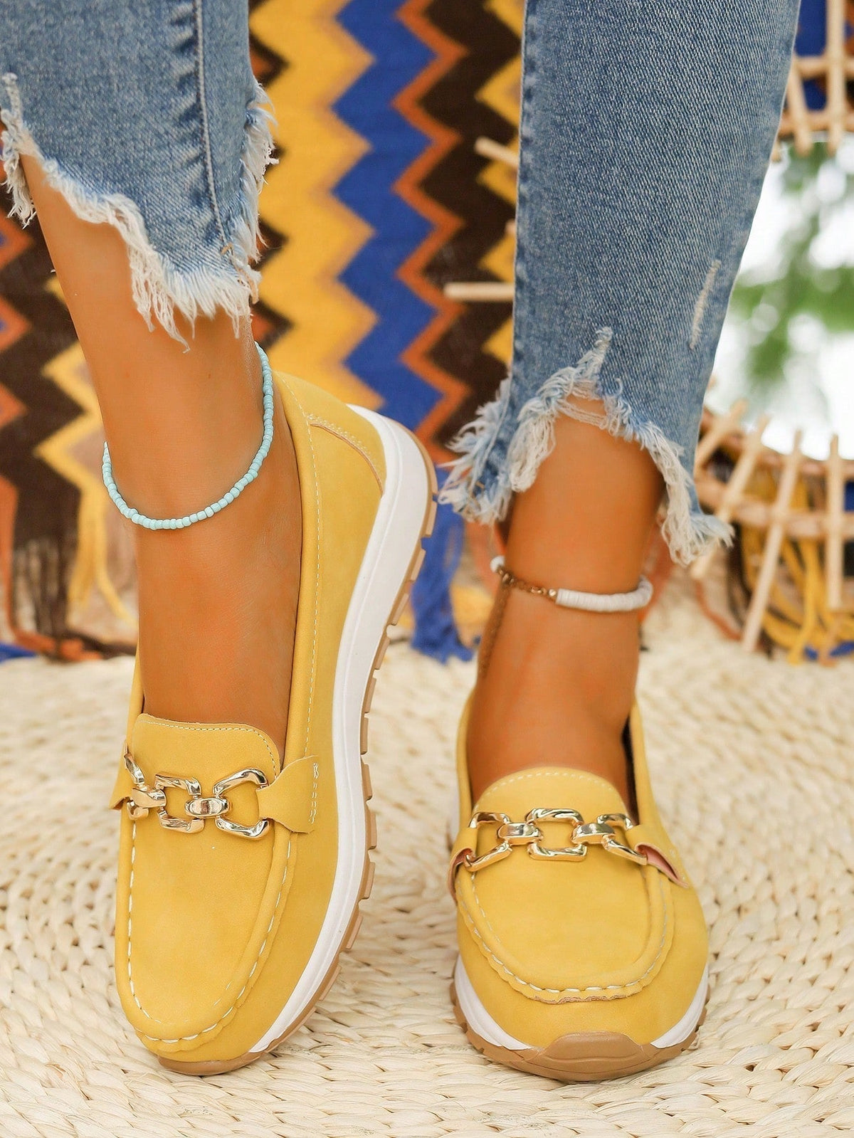 Allison - Flat Buckle Loafers