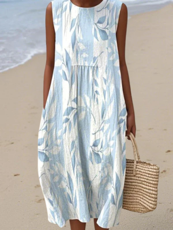 Zoey | Leafy Midi Dress