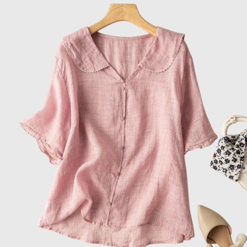 ADELE | LIGHTWEIGHT STRAIGHT-CUT BLOUSE