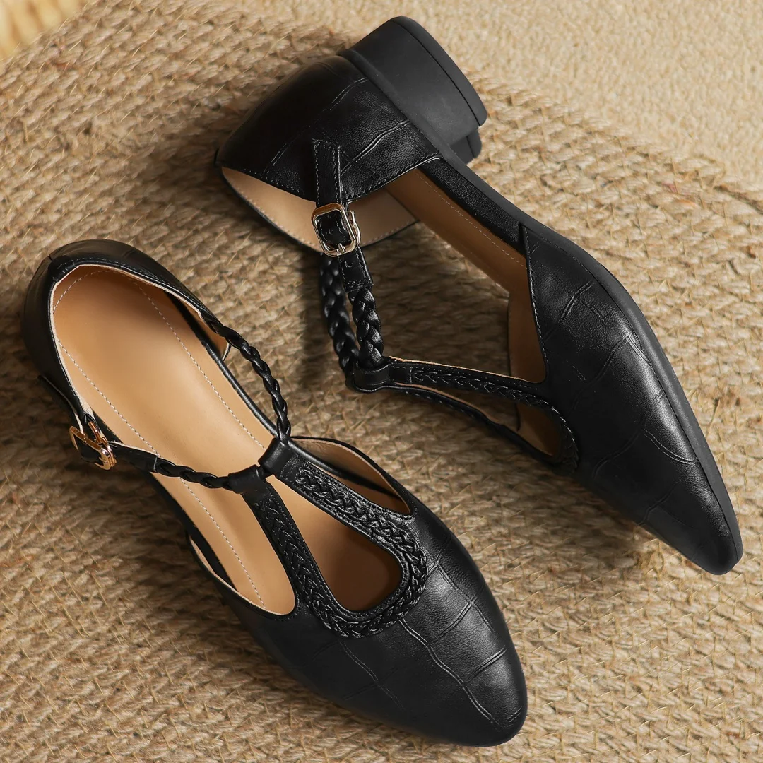 Emma | Leather Mary Janes