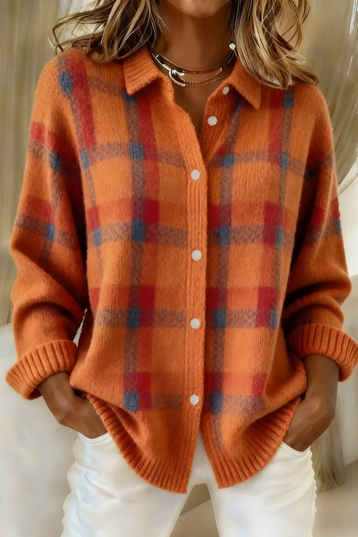 TESSA | CHECKED KNIT VEST