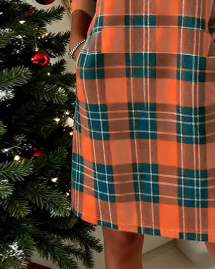 ALEX | CHECKERED SHIFT DRESS