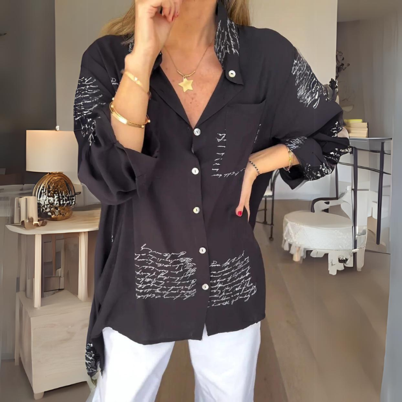 Genevieve | Stylish Button-Up Shirt