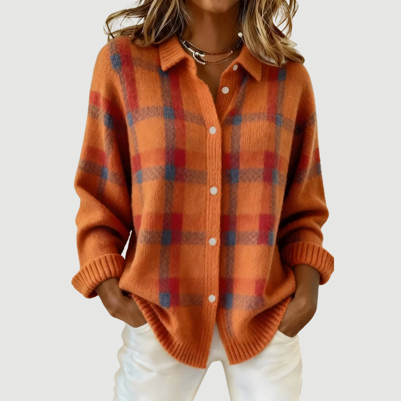 TESSA | CHECKED KNIT VEST
