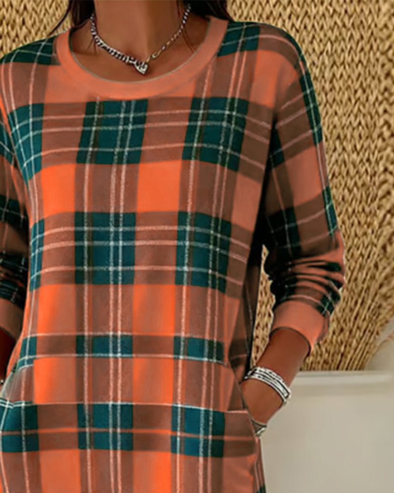 ALEX | CHECKERED SHIFT DRESS