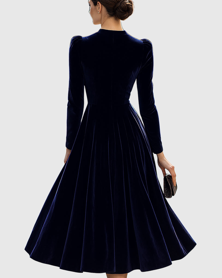 HELENA | VELVET MIDI DRESS