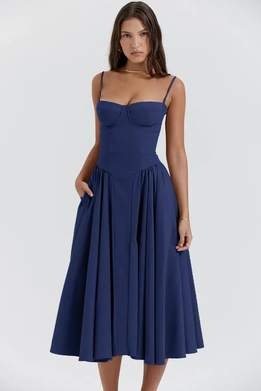 BRIALLEN | STRUCTURED A-LINE DRESS