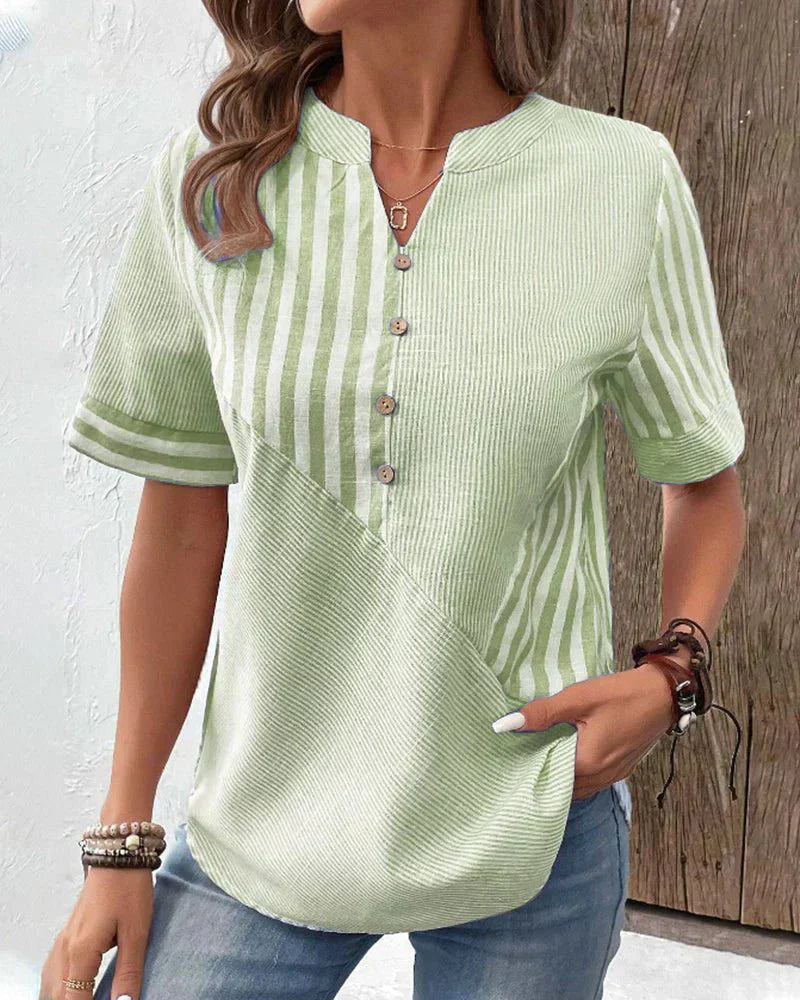 Peyton | Soft Striped Blouse