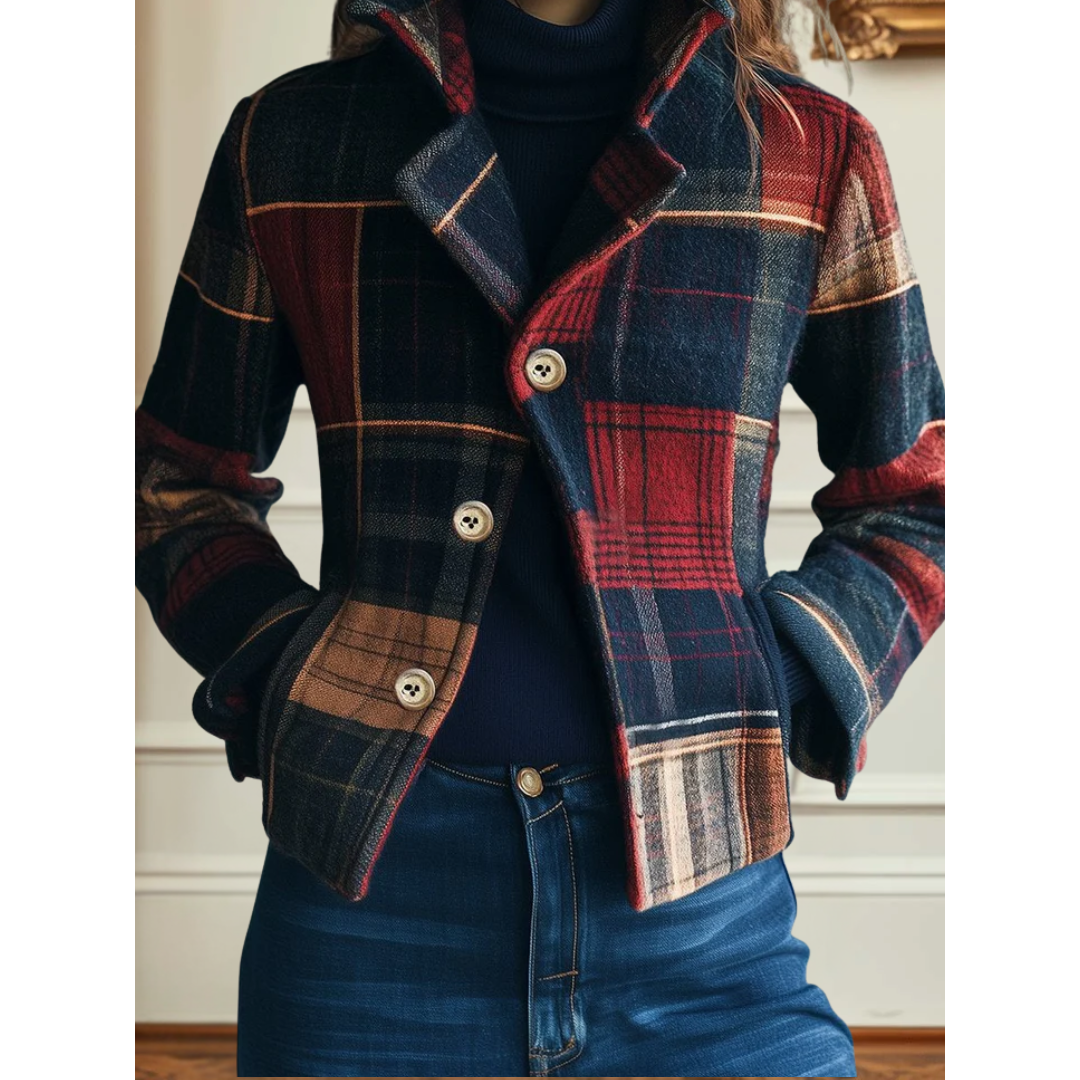KYRA | TAILORED PLAID JACKET
