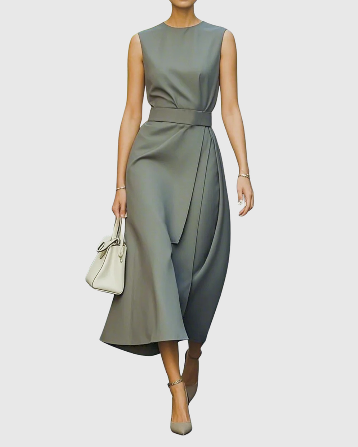 SOFIA | DRAPED MIDI DRESS